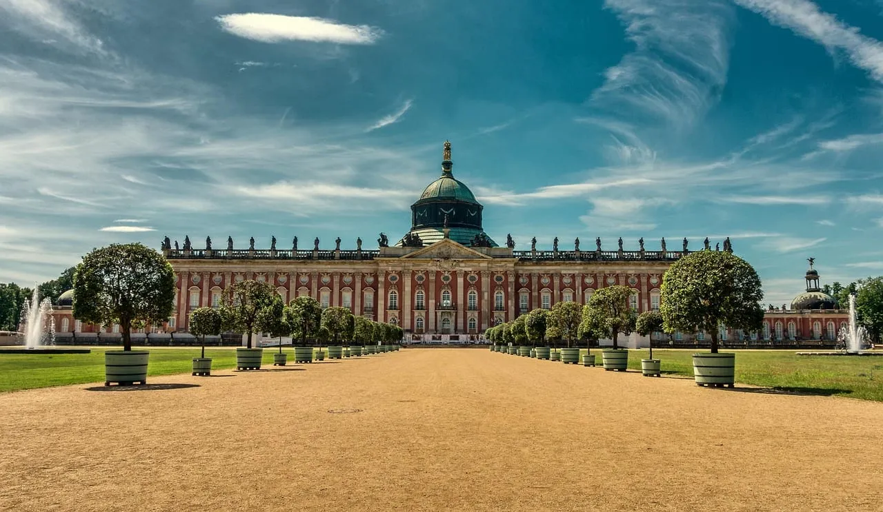 Le Nouveau Palais à l’extrémité du parc de Sanssouci